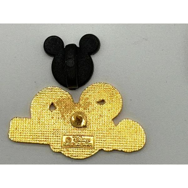 Disney Pin Walt Disney World WDW Logo Mickey Mouse Ears Blue Green Yellow - Image 3
