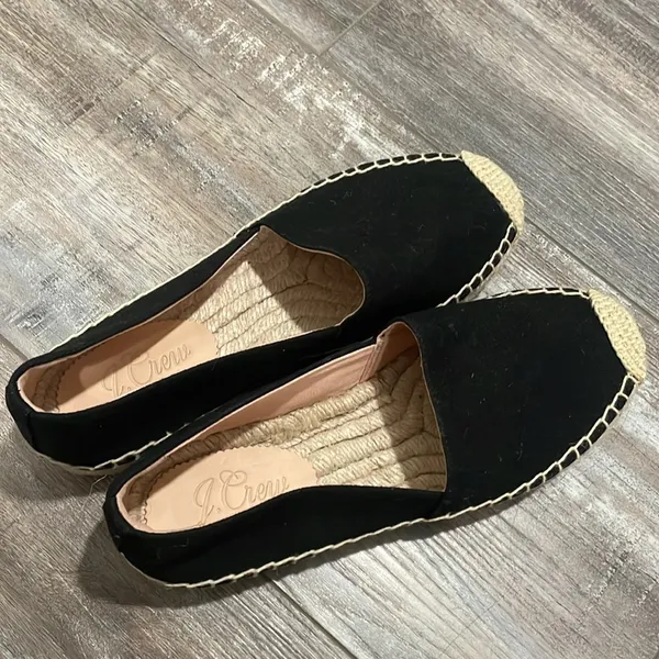J. Crew | Made in Spain black flat espadrille 7.5 NEW - Image 6