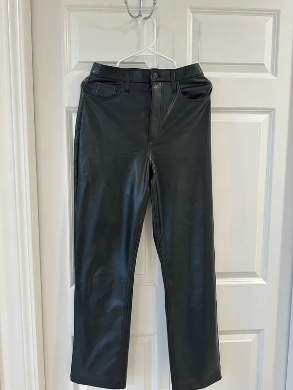 Abercrombie Curve Love Leather Pants - Image 2
