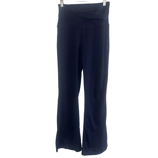 ✨Quince Ultra-Form High-Rise Crossover Flared Deep Navy Sz Medium Pants✨ - Image 7