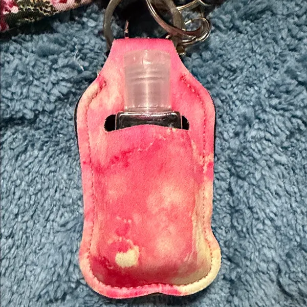 Handmade Floral Leopard Print With Pink Marbled‎ KeyChain Set & Accessories - Image 3