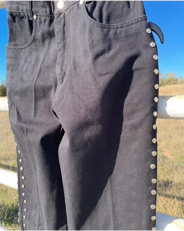LawMan High Waisted Vintage Jeans - Image 2