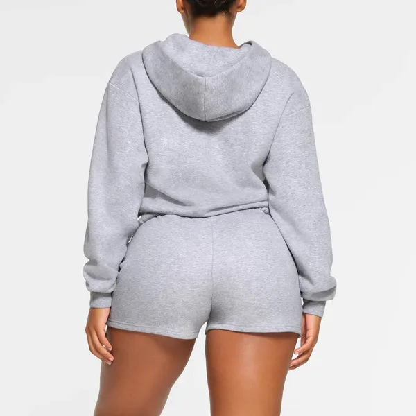 COTTON FLEECE CLASSIC SHORT Heather Grey Medium - Image 10