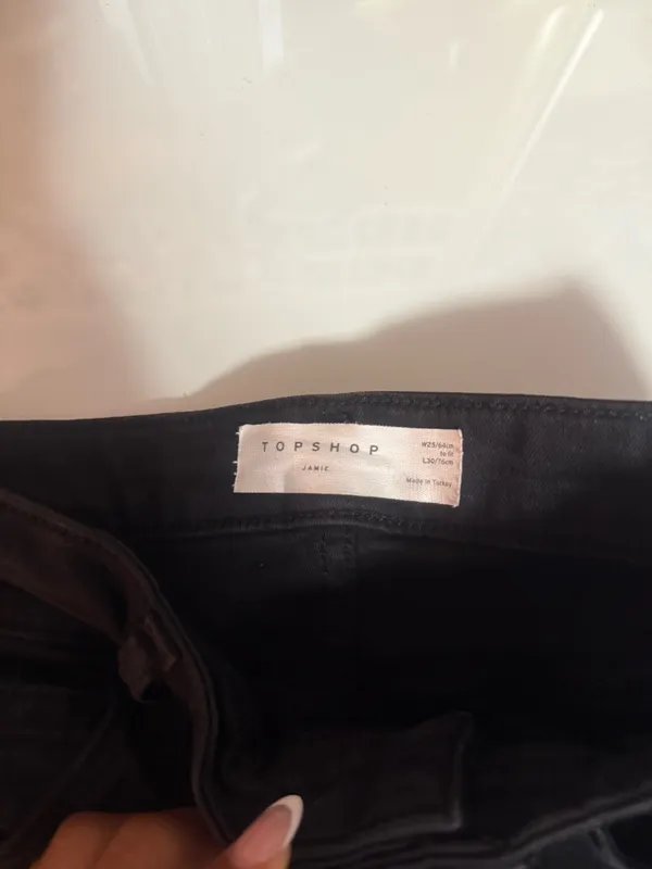 Black TopShop Black Jeans - Image 4