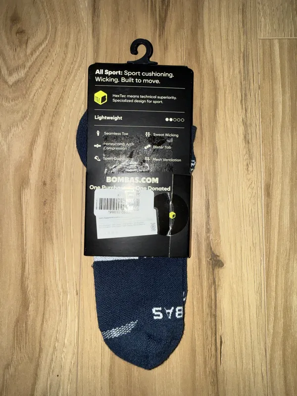 BOMBAS Dark Blue All Sport Cushioning Socks - Image 2