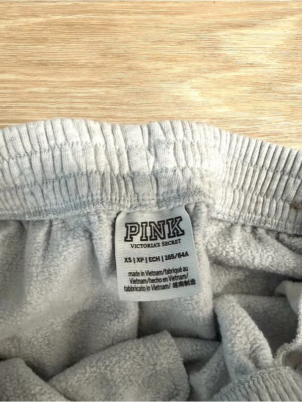 VS PINK Heathered Gray Sweatpants - Image 3