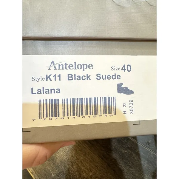 Antelope Lalana Suede Back Zip Flat Booties Mary Jane Straps Size 40 US 9-9.5 - Image 9