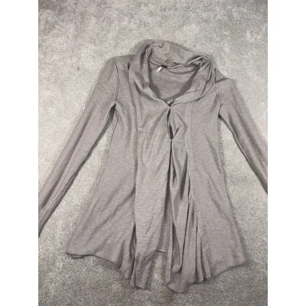 FREE PEOPLE Tan Tunic Cardigan Wrap Sweater Size‎ XS - Image 6
