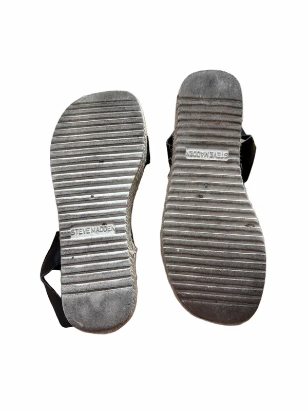 Steve Madden Women's Black Platform Espadrille Sandals - Image 8