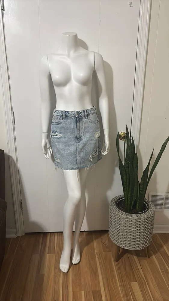 PacSun Blue Mini Pencil Skirt Casual - Image 10