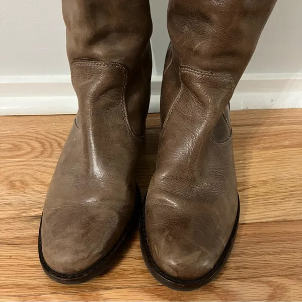 Soft Surroundings Rio Grande Tan Genuine Leather Boots Size 8W - Image 2