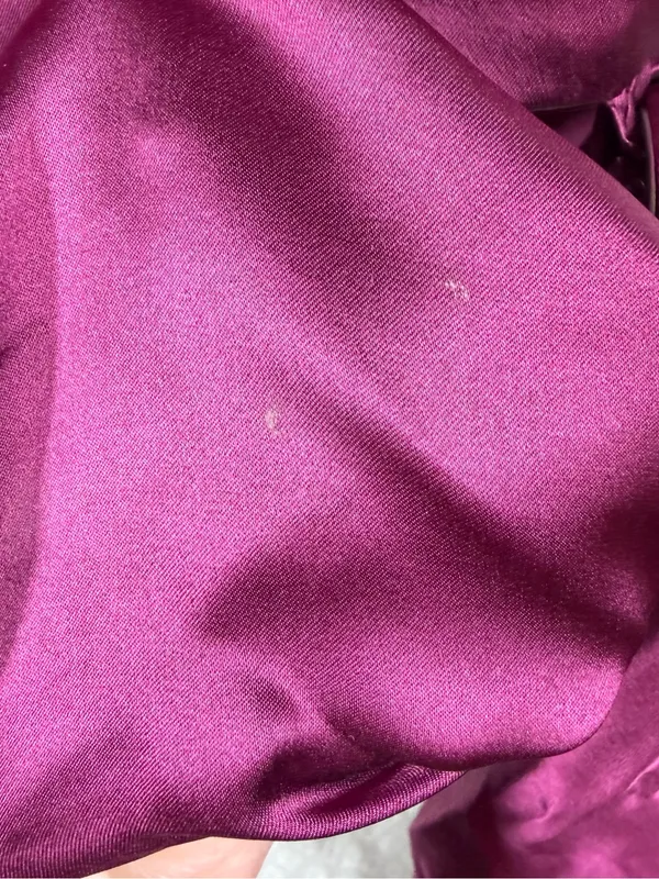 Amanda Uprichard Purple Silk One‎ Shoulder Belted Waist Top - Image 3