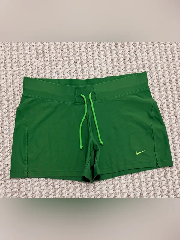 NIKE Vintage dri fit athletic shorts size Small y2k green - Image 3
