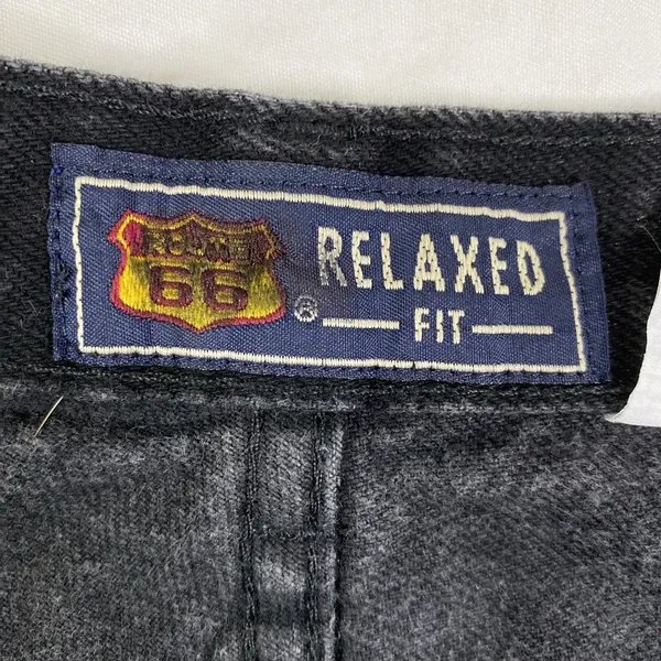 Route 66 Jeans Womens Black Relaxed Fit High Waist Denim Pants Casual *FLAW* GUC - Image 11