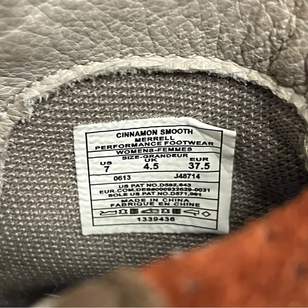 Merrell wedgetarian cinnamon smooth leather ankle boots women’s size 7‎ casual - Image 9
