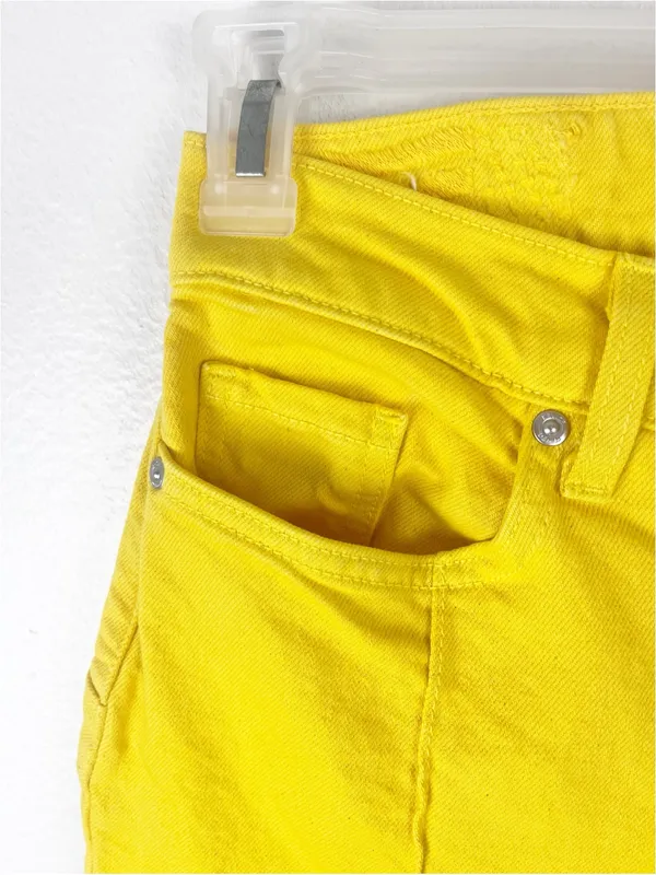 Revice Denim Venus Flare Star Golden Yellow High Rise Jeans Size 30 Boho Retro Casual - Image 8