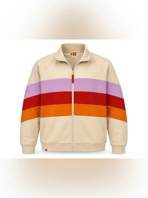 LEGO x Target Cream Colorblock Full Zip Track Jacket Women’s 1X - Image 2