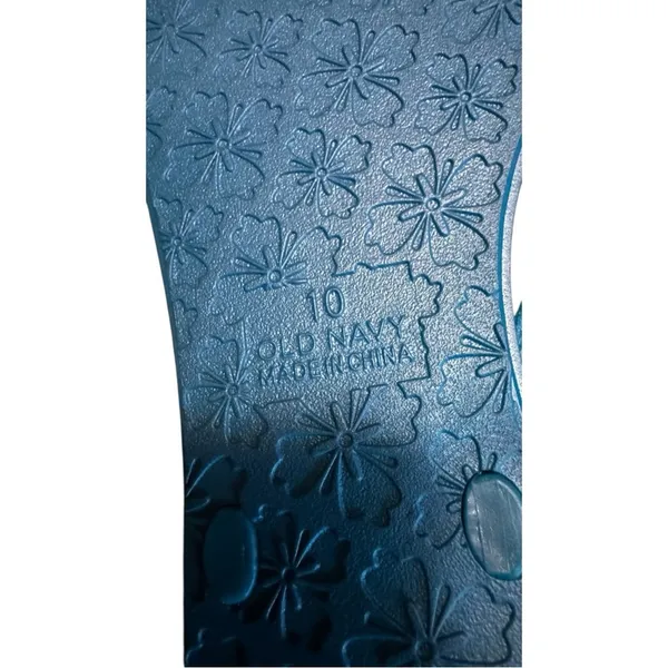Old Navy Blue Women’s Flip Flops Sz 10 - Image 4