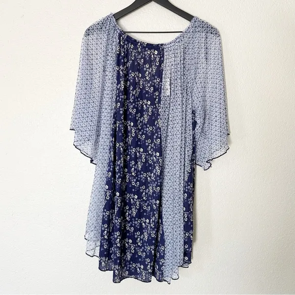 Free People Because I Love You Floral Sheer Babydoll Flowy Tunic Top Boho XS NEW - Image 7