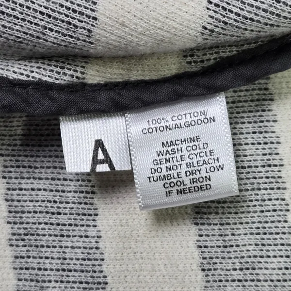Ann Taylor LOFT‎ Women XS Striped Cotton Knit Blazer Jacket Gray White 312468 - Image 4