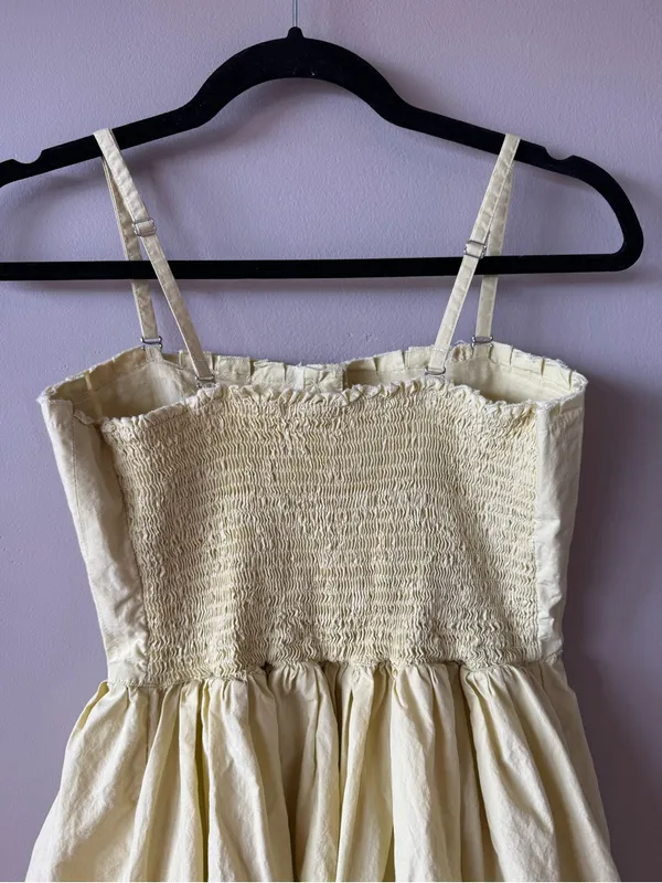 Free People Women’s Lilah Pleated Tube Midi Dress in Soft Limeade Size Small - Image 10