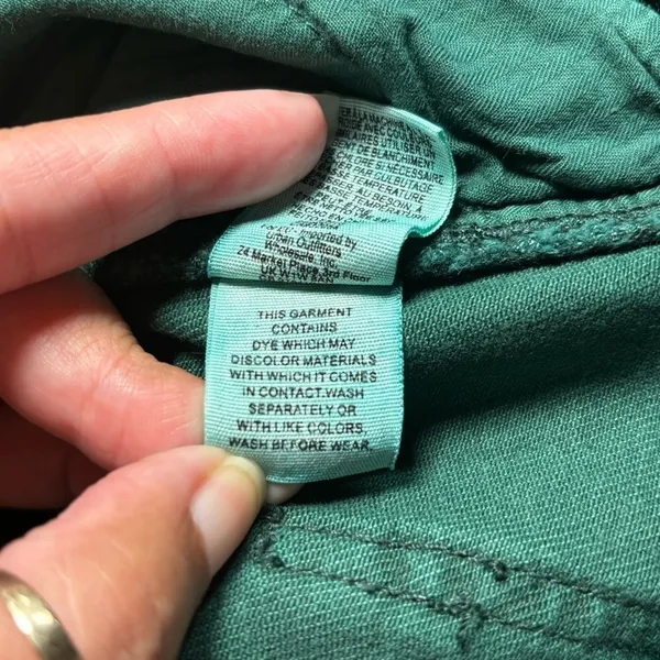 Free People We the Free Zip It Up Mini Jean Skirt Green Cotton size 31‎ *251 - Image 11
