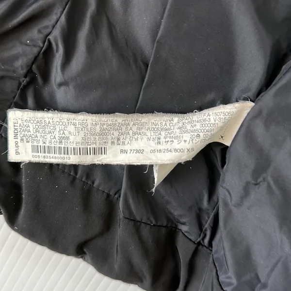 Zara Women’s Down Quilted Anorak Puffer Jacket, XS - Image 14
