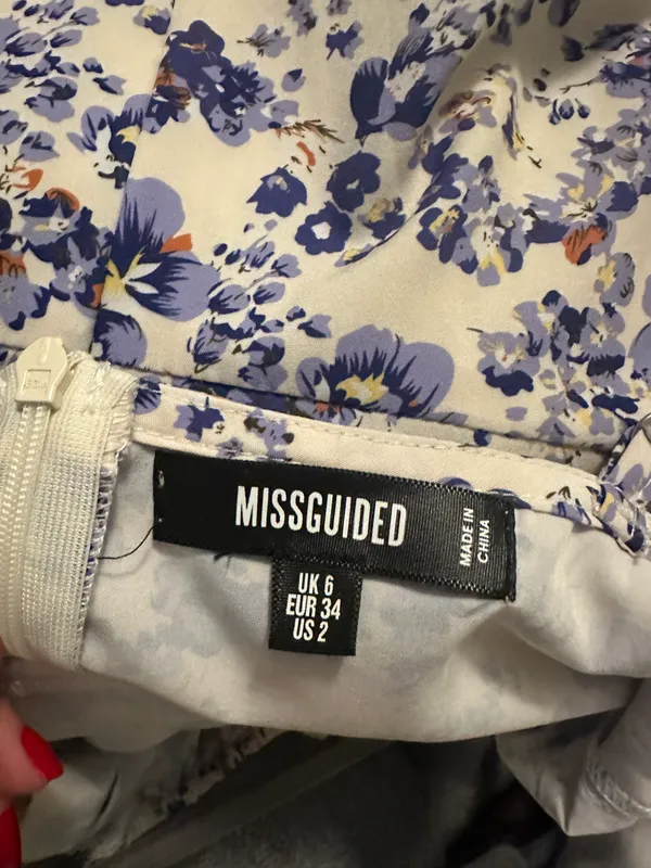 Missguided Purple Floral Sundress - Image 3
