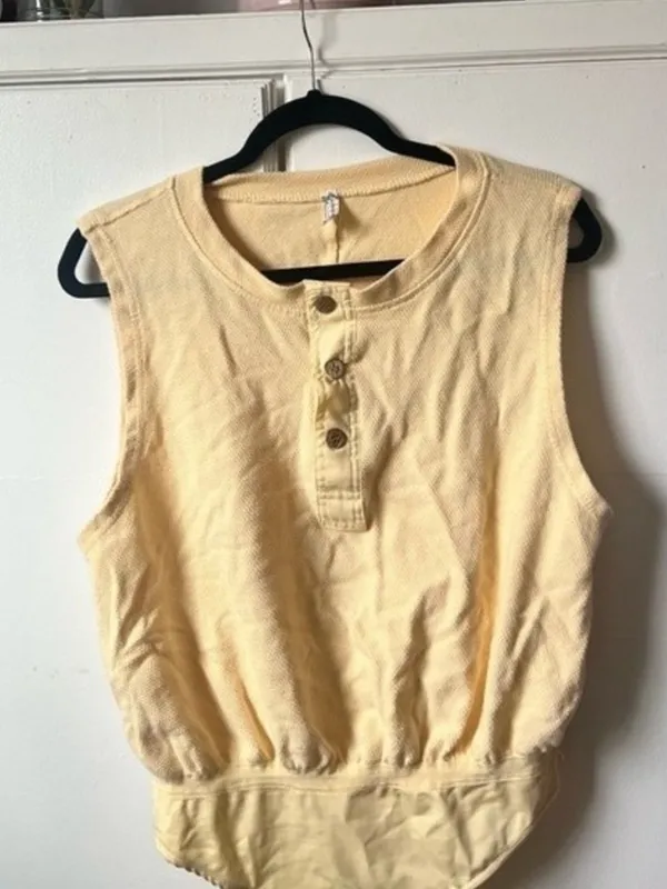 Free people Waffle texture Aye Bodysuit - Image 3