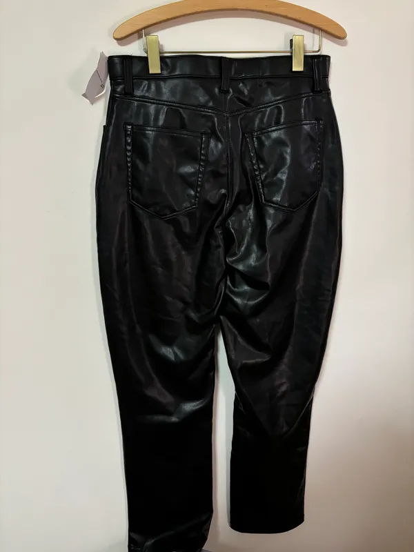AF Curve Love Vegan Leather 90s Straight Pant - Image 5