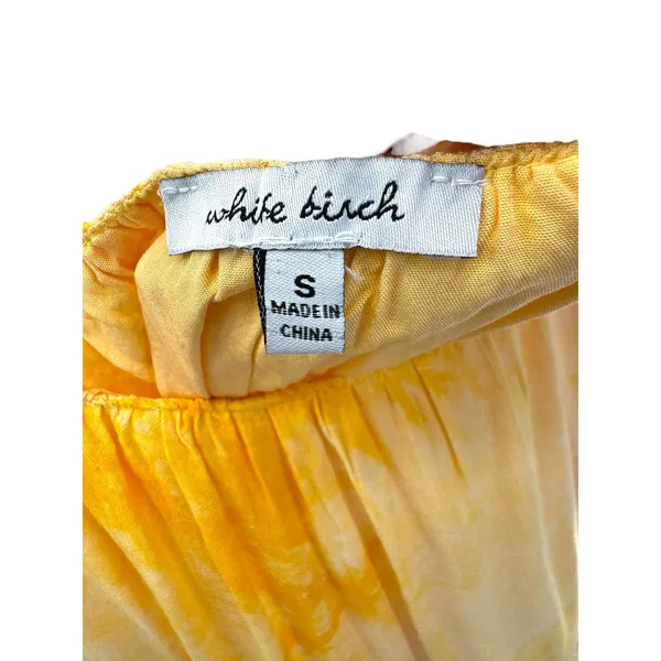 White Birch Women's Dress Tie Dye Tiered Maxi Spaghetti Strap‎ Casual S - Image 4