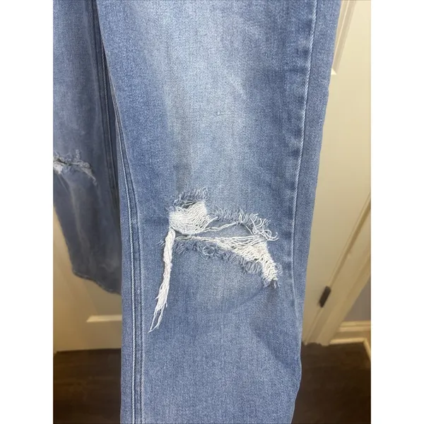Hidden Jeans Straight Leg Women Size 31 Light Blue Distressed High Rise Cotton - Image 3