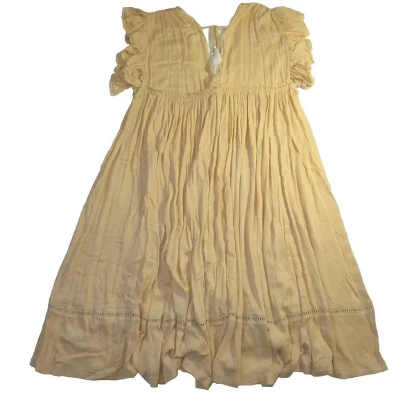 NWT Free People Will Wait For You Midi in Garbanzo Bean Combo Dress XS - Image 7