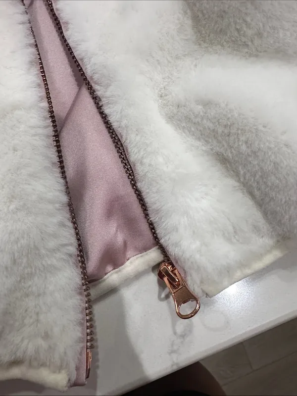 Spiritual Gangster Indy Faux‎ Fur Zip Jacket NWOT - Image 4