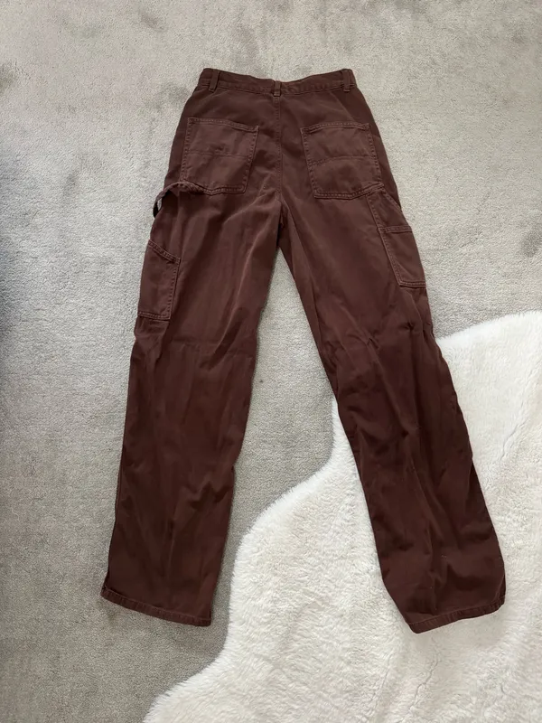 Garage Brown Cargo Pants Baggy - Image 6