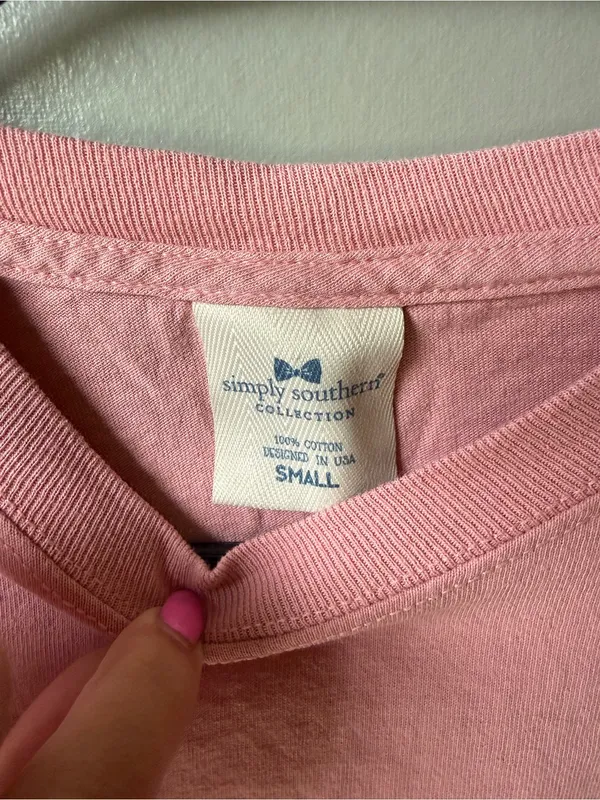 Simply Southern Better Days Ahead Pink Long Sleeve Graphic - Image 4