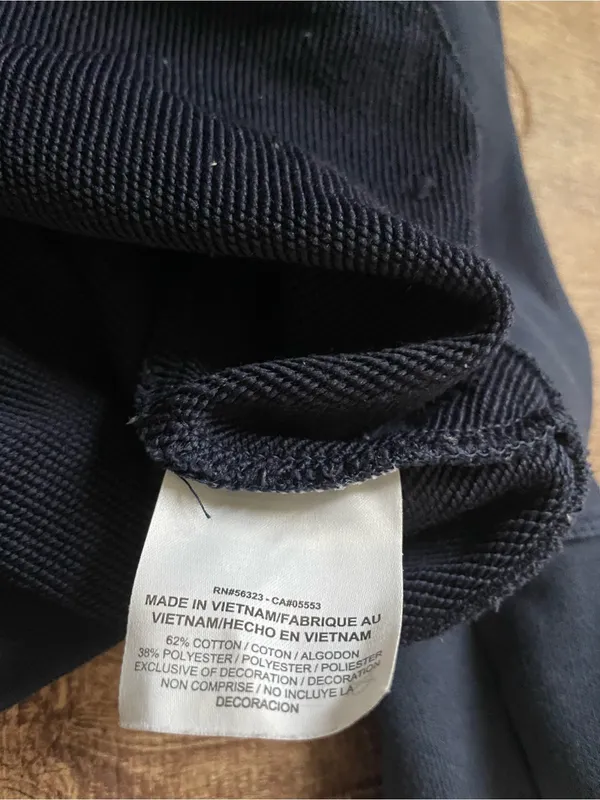 Nike Dry Fit Open Back Navy Blue Sweater Size Medium - Image 4