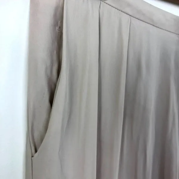 Reformation Tan Pleated Wide Leg Pants Womens Size S‎ Quiet Luxury Minimal - Image 4