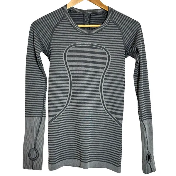 Lululemon Swiftly Tech Long Sleeve Crew Heathered Slate - Image 2