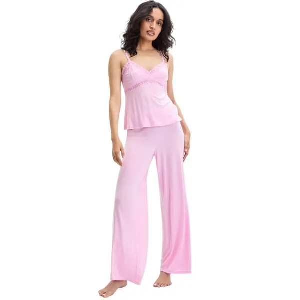 NEW INC International Concepts Lace-Trim Knit Lounge Sleep Tank Top Pale Pink XS - Image 5