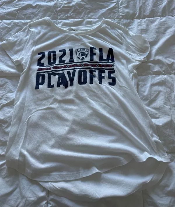 Alternative Women’s Florida Panthers 2021 FLA playoffs white cotton soft t-shirt - Image 5