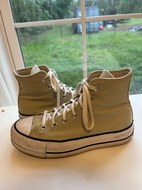 Green Converse High-Top Platform - Image 4