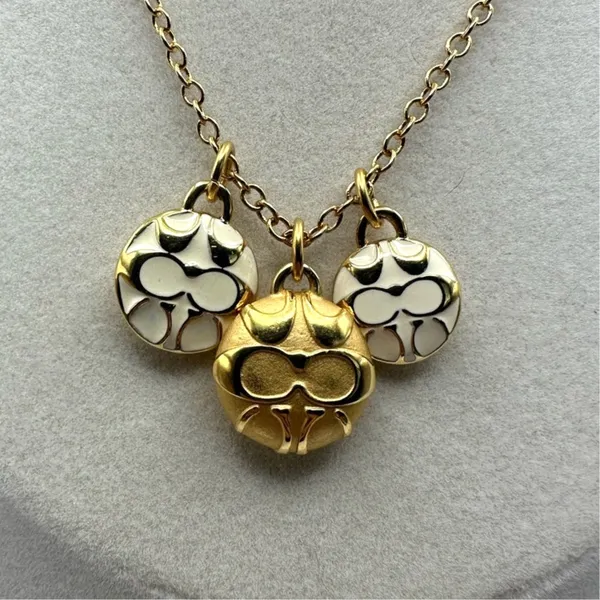 COACH Medallion Signature Charm Necklace - Image 2