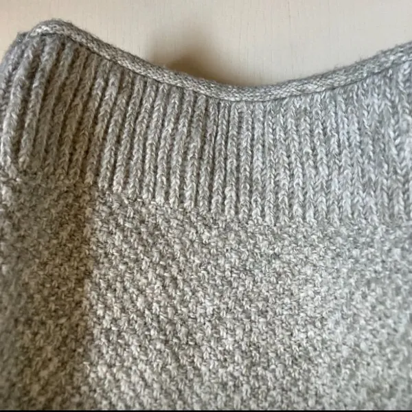 *Maurices Gray Marbled Knit Waffle Knit Cowl Neck Long Sleeve Sweater #QB - Image 8