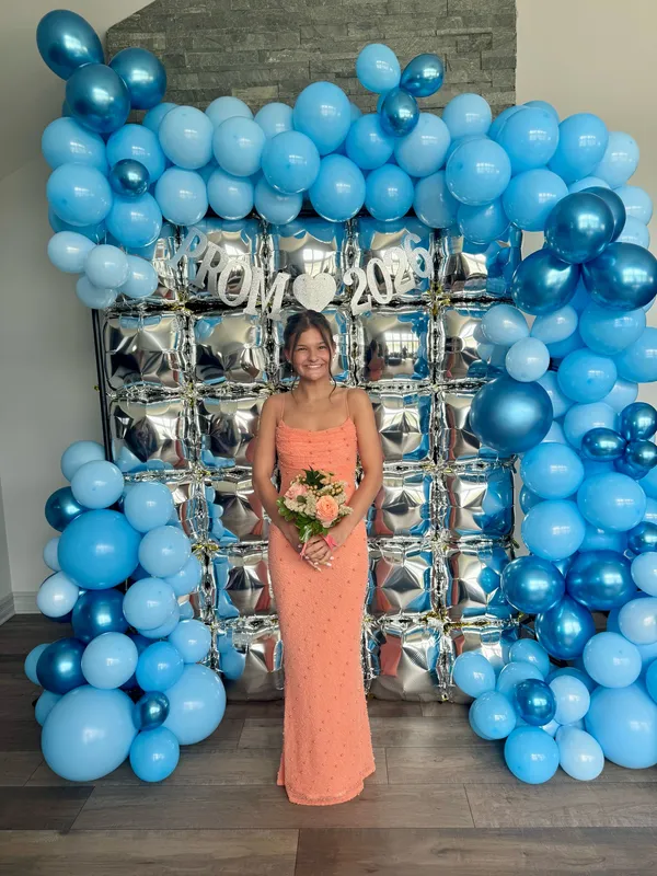 Macy's Peach/Coral Prom Dress! - Image 3