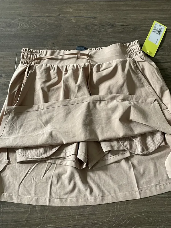 NWT All in Motion Tan Athletic Skort, Size XS - Image 5
