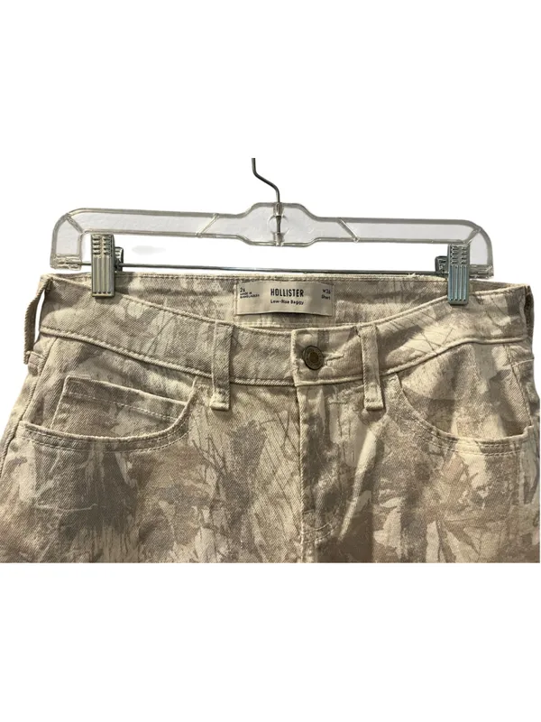 Hollister NWOT Low Rise Baggy Jeans Camo Real Tree Denim Y2K Size 2 26 Short - Image 3