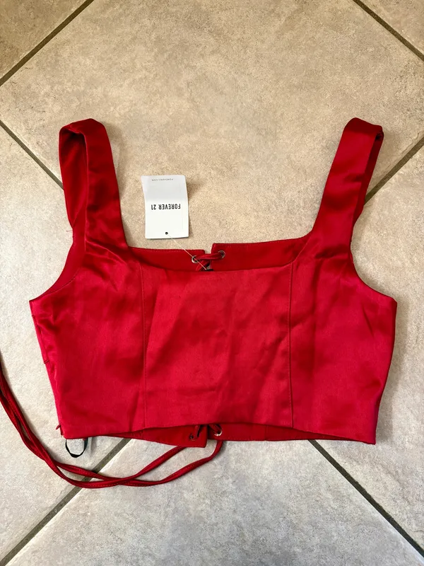 New Red Forever 21 Corset - Image 3