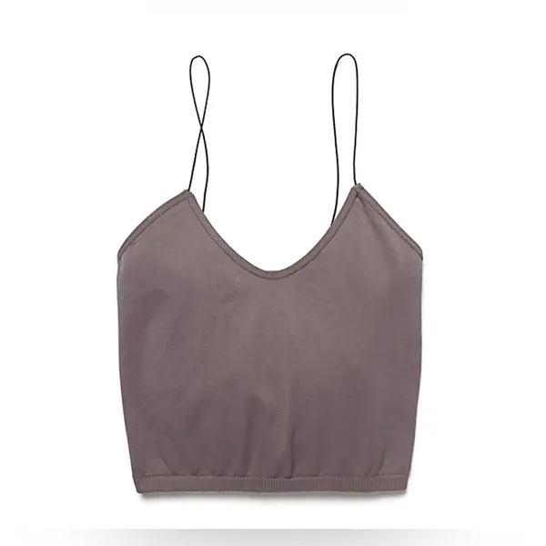 NWOT Free People Intimately Sweetheart Seamless Brami Top In Gray - Image 2