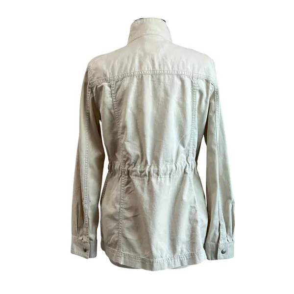 GAP Beige Safari 100% Cotton Women's Utility Jacket Size‎ Small - Image 3